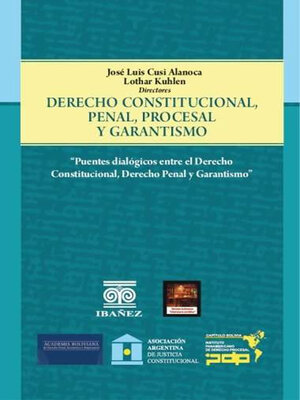 cover image of Derecho constitucional penal, procesal y garantismo
